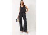 V-Ausschnitt Baumwollbluse-Hosen Zweiteiliges Set
