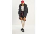Oversized Gewatteerde Jas met Capuchon