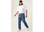 Baggy Denim Broek met Koord Taille