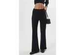 Hochtaillierte Pull-On gerade Bein Hose