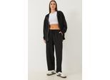 Hooded Lange Sweatshirt en Wijde Leggings Twee-Piece Set