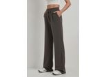 Hochtaillierte elastische Crepe Palazzo-Hose