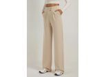 Hoge Taille Elastische Crepe Palazzo Broek