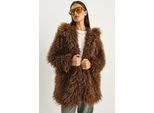 Oversized Hoody Faux Fur Jas