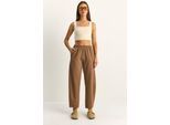 Elastische Taillierte gerade Leggings mit Taschen