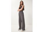 Hoge Taille Geweven Palazzo Broek