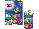3D-Puzzle RAVENSBURGER "Stiftehalter Toy Story", lila (bunt), Puzzles, KinderB:7,7cm H:9,5cm T:7,7cm, Kunststoff, Motiv, Made in Europe, B:7,7cm H:9,5cm T:7,7cm