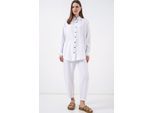 Leinenmischung Langarmshirt und Hose Set