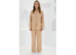 Strukturiertes Langarmstrickshirt & Strickhosen Set