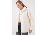 Pocket Gedetailleerde Oversized Pluchen Jas