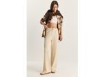 Hohe Taille Weite Bein Hose