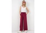 Hochtaillierte weite Hose mit Taschen