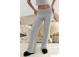 Elastische Taille Zachte Textuur Gebreide Broek