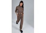 Modal Touch Halbhalsbluse & Hose mit elastischem Bund