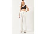 Weite gefaltete Hose