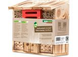 Insektenhotel WINDHAGER "zur Linde, Schutz für Insekten, Wildbienen, Marienkäfer", beige (natur), B:30cm H:27cm T:14cm, Massivholz, Insektenhotels, Insektenhotel, Nistplatz aus Massivholz, Insektenhaus 27 x 30 x 13,5 cm