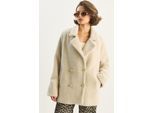 Oversized Gewatteerde Pluche Jas