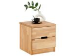 Mid.you Nachtschrank, Holz, Kernbuche, massiv, 2 Schublade(n) Schubladen, 40x40x40 cm, Holzmöbel, Holztische, Nachttische Holz