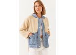 Gewatteerde Faux-Fur Jas met Pluche Voering