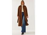 Gevormde Tweed Jas met Blousekraag