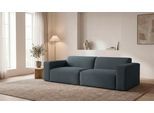 3-Sitzer OTTO HOME "Clayton Breite 248 cm", grau, B:248cm H:70cm T:96cm, 100% Polyester, Sofas, in einem trendigen Cord-Bezug, verschiedene Kombinationen verfügbar