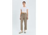 Hoge taille wortelmodelbroek met koordszak
