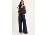 V-hals Katoenen Blouse-Broek Twee-delige Set