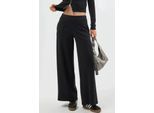 Elastische taille wijde broek