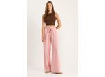 Hoge Taille Wijde Pantalon met Touwtjes