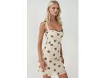 Polkadot Mouwloze Mini Tule Jurk met Vierkante Halslijn