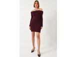 Strapless Kabelbrei Aansluitend Jurk
