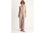 V-hals Vest en Wijde Pantalons Tweedelige Set