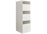 Wäscheschrank, Weiß, Holzwerkstoff, 2 Fächer, 50x162x67.5 cm, Waschküche, Wäscheschrank