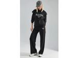 Modal Touch Geborduurde Hoodie Tweedelige Set