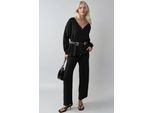 V-Ausschnitt Cardigan und Weite Hosen Strickset