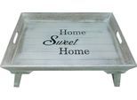 Tablett "Elli, grau", grau, B:48,2cm H:32,3cm T:25,5cm, MDF, MYFLAIR MÖBEL & ACCESSOIRES, Tabletts