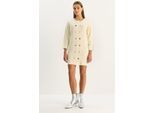 Gebreid Mini-jurk met Knopen