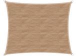 Sonnensegel WINDHAGER "Capri, Rechteckiges Segel zur Beschattung von Garten, Terrasse, Balkon", grün (schilf), B:500cm T:500cm, Polyethylen, Sonnensegel, Sonnenschutz 4 x 5 m, erhältlich in champagner, grau oder reed