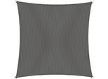 Sonnensegel WINDHAGER "Cannes, Quadrat Segel zur Beschattung von Garten, Terrasse, Balkon", grau (anthrazit), B:400cm T:400cm, Polyester, Sonnensegel, Sonnenschutz 4 x 4 m, erhältlich in anthrazit, grau, taupe oder weiß