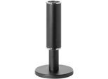 Kerzenleuchter FINK "RITMO", silber (schwarz, silberfarben), H:17,7cm, Aluminium, Kerzenhalter, Stabkerzenhalter aus Aluminium