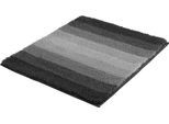 Badematte MEUSCH "Palace", grau (schiefer), H:20mm, Polyester, Badematten, Badematte, mordernes Streifendesign im Farbverlauf