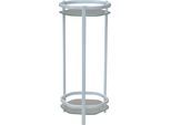 Beistelltisch, weiß, B:27cm H:66cm T:28cm, HOFMANN LIVING AND MORE, Tische, Beistelltisch, mit 2 Sicherheitsglasplatten