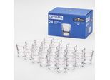 Schnapsglas VAN WELL "Stamper Optimal 2cl Rotring geeicht, 24 Stück", transparent, H:5,9cm Ø:5cm, Glas, Trinkgefäße, geeicht, Rotring