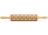 Teigroller FOLKROLL "3D-Motiv-Teigrolle", braun, L:43cm, Teigroller, Boot