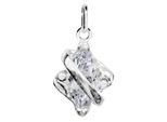 Kettenanhänger OSTSEE-SCHMUCK "Ostsee-Schmuck Anhänger Paola Anhänger Paola", weiß, Schmuckanhänger, Damen, 20 x 11mm, Silber 925 (Sterlingsilber), 1,5 g, Kettenanhänger