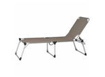 Siena Garden Alu-Dreibeinliege XXL Gestell Aluminium silber, Fläche Ranotex®-Gewebe