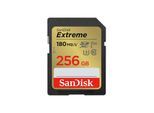 SanDisk SDXC Extreme 256GB (180/130 MB/s R/W) + 1 Jahr RescuePRO Deluxe Speicherkarte