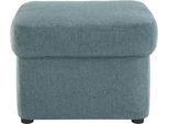 Polsterhocker DOMO COLLECTION "SARAFINA 61x61 cm, hochwertig und komfortabel", blau (petrol), B:61cm H:40cm T:61cm, Microfaser PRIMABELLE (100% Polyester) / Struktur (90% Polyester; 10% Polyacryl);Luxus-Microfaser (92% Polyester, 8% Nylon);Microfaser PRIMABELLE (100% Polyester), Hocker, Polsterhocker