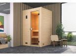 Sauna WEKA "Valida", beige (natur), Saunaofen, externe Steuerung, 4,5 kW, Saunen, Sauna, 4,5 kW-Ofen mit digitaler Steuerung