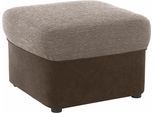 Polsterhocker DOMO COLLECTION "SARAFINA 61x61 cm, hochwertig und komfortabel", braun (braun, braun, beige), B:61cm H:40cm T:61cm, Microfaser PRIMABELLE (100% Polyester) / Struktur (90% Polyester; 10% Polyacryl);Luxus-Microfaser (92% Polyester, 8% Nylon);Microfaser PRIMABELLE (100% Polyester), Hocker, Polsterhocker